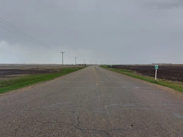 Highway 605 north of Lampman
